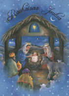 Jungfrau Maria Madonna Jesuskind Weihnachten Religion Vintage Ansichtskarte Postkarte CPSM #PBB928.DE - Virgen Mary & Madonnas