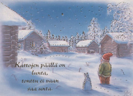 Buon Anno Natale Vintage Cartolina CPSM #PBM369.IT - Nouvel An