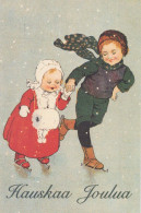 Buon Anno Natale BAMBINO Vintage Cartolina CPSM #PAW508.IT - Nouvel An