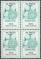 Revenue, Portugal - Estampilha Fiscal, Série De 1990 -|- 6$00 - Block MNH - Neufs