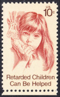 !a! USA Sc# 1549 MNH SINGLE W/ Bottom Margin (a2) - Help For Retarded Children - Neufs