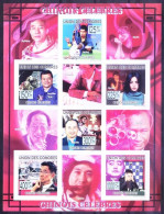 Comoros 2009 MNH Imperf SS, Chinese Celebrities, Singer Faye Wong, Space, Actor Chow Yun Fat - Acteurs