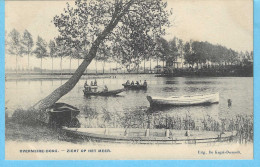 Overmere-Donk-Berlare-Lac Overmeire-Donck-Donkmeer-1907-Zicht Op Het Meer-Canotage-animée-Uitg.De Kegel-Desmedt - Berlare