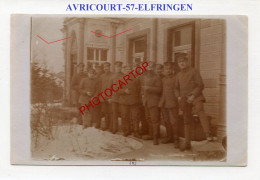 AVRICOURT-57-ELFRINGEN-OFFICIERS-CARTE PHOTO Allemande-GUERRE 14-18-1 WK-Militaria- - Autres & Non Classés