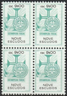 Revenue, Portugal - Estampilha Fiscal, Série De 1990 -|- 9$00 - Block MNH - Neufs