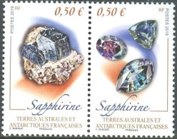FRENCH SOUTHERN ANTARCTIC T. 2019 MINERALS PAIR** - Minéraux