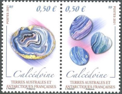 FRENCH SOUTHERN ANTARCTIC T. 2021 MINERALS PAIR** - Minéraux