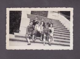 Photo Originale Guerre 39-45 Internes Francais En Suisse Lausanne Ecole Normale En 1940 (51984) - Guerre, Militaire