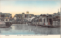 China - GUANGZHOU Canton - Scene Of Canton River With Flower-boats At Anchor - Publ. M. Sternberg  - China