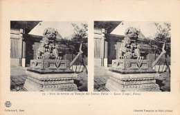 China - BEIJING - Lama Temple, Bronze Lion - Publ. French Bookstore - L. Sans 53 - Chine