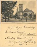 Ansichtskarte Friedberg (Hessen) Straße - Burgkirche U. Adolfsturm 1916 - Friedberg