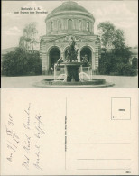 Ansichtskarte Karlsruhe Neuer Brunnen Beim Vierordtbad Kuppelgebäude 1910 - Karlsruhe