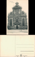 Ansichtskarte Bückeburg Luth. Kirche Strassen Partie Eingangsseite 1909 - Bueckeburg