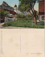 Ansichtskarte Oberammergau Color Ansicht Partie Mit Kirche Und Kofel 1910 - Oberammergau