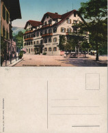 Ansichtskarte Oberammergau Hotel Wittelsbacherhof Strassen Ansicht Color 1910 - Oberammergau