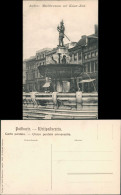 Aachen Marktbrunnen Mit Denkmal Kaiser-Karl, Schuhwaren-Haus 1906 - Aachen