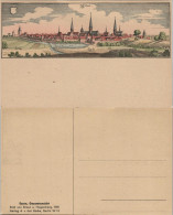 Essen (Ruhr) Panorama Gesamtansicht, Stich Von  Hogenberg, Künstlerkarte 1920 - Essen