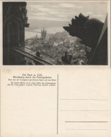 Ansichtskarte Köln Blick Dom Turmgalerie Auf Groß-St Martin Und Rhein 1920 - Köln