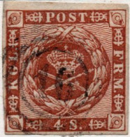 Danmark,4 FRM 1858 Type I, Orange Brown Cancel 70 Schwendborg - Used Stamps