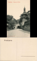Ansichtskarte Rochsburg-Lunzenau Schloss Rochsburg - Eingang 1909 - Lunzenau