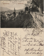 Ansichtskarte Baden-Baden Blick Von Der Schloßterrasse Gel. Feldpost 1919 - Baden-Baden