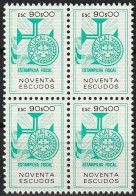 Revenue, Portugal - Estampilha Fiscal, Série De 1990 -|- 90$00 - Block MNH - Neufs