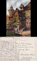 Ansichtskarte Nürnberg Nürnberger Burg Eingang - Künstlerkarte 1912 - Nuernberg