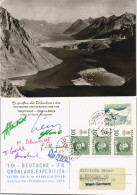 Arktis Arctic Grönland Expedition Gel. Autogramme Der Teilnehmer 1974 - Danemark