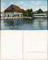 Ansichtskarte Konstanz Konzilgebäude, Dampfer 1914 - Konstanz