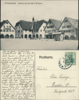 Freudenstadt Rathaus Brunnen, Rebstock, Wirtschaft Bäckerei C. Zuffle 1909 - Freudenstadt