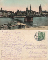 Sachsenhausen-Frankfurt Am Main Eiserner Steg Stadt-Teilansicht Am Main 1908 - Frankfurt A. Main