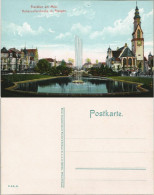 Frankfurt Am Main Hohenzollern-Kirche, Park Anlagen Mit Wasserkunst 1910 - Frankfurt A. Main