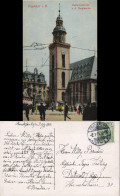 Frankfurt Am Main Katharinenkirche Hauptwache, Tram Belebte Strassen Szene 1911 - Frankfurt A. Main