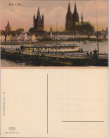 Ansichtskarte Köln Rheinufer Panorama-Ansicht Stadt-Zentrum Mit Dom 1910 - Köln
