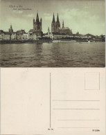 Ansichtskarte Köln Panorama-Ansicht Rhein Mit Dom Und Stapelhaus 1920 - Koeln