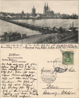 Ansichtskarte Köln Panorama-Ansicht Von Deutz Aus, Rheinbrücke 1905 - Köln