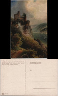 Ansichtskarte Bingen Am Rhein Burg / Schloss Rheinstein - Künstlerkarte 1913 - Bingen