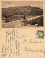 Würzburg Ludwigsbrücke Brücke Löwe Als Brückenkopf 1910   Gel  Stempel WÜRZBURG - Wuerzburg