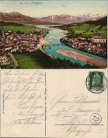 Ansichtskarte Bad Tölz Panorama-Ansicht Ort, Fluss Und Alpen Fernsicht 1911 - Bad Toelz