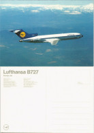 Ansichtskarte  Lufthansa Boeing 727 Flugwesen - Flugzeuge 1991 - 1946-....: Ere Moderne