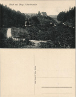 Scharfenstein-Drebach (Erzgebirge) Partie Wald  Burg Schloss Scharfenstein 1910 - Autres & Non Classés