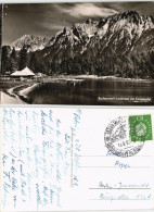 Ansichtskarte Mittenwald Lautersee, Badeanstalt Mit Karwendel 1959 - Mittenwald