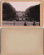 Ansichtskarte Wiesbaden Kurhaus - Park CDV Kabinettfoto 1891 Kabinettfoto - Wiesbaden