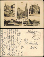 Ansichtskarte Wien MB: Kärntnerstraße, Dom, KIrche, Stadt - Fotokarte 1943 - Autres & Non Classés
