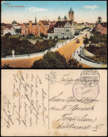 Postcard Posen Poznań An Der Schloßbrücke 1915  Gel. Mit Feldpoststempeln - Poland