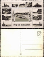 Rhein (Fluss) Mehrbildkarte Div. Orte & Sehenswürdigkeiten 1960 - Unclassified