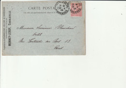 08-Carte Commerciale 1905 Bourrellerie Sellerie Et Carrosserie Ets Monney-Leroy Charleville 08 - Charleville