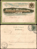 Pillnitz Schloss  Heraldik-Gold-Litho 1899  Gel. A-stempel Forchheim Sachsen - Pillnitz