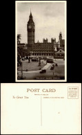 Postcard London Parliament Square Parlamentshaus, Big Ben 1930 - Other & Unclassified