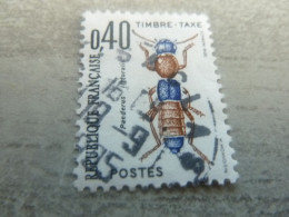 Insectes - Coléoptères - Paedurus Littoralis - 40c. - Taxe - Yt 110 - Noir, Bleu Et Brun-rouge - Oblitéré - Année 1983 - - Beetles